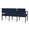 Lesro Lenox 3 Seat Tandem Seating W/ Arms, 65 in W 26 in L 31.5 in H LW3103 - alternate 2